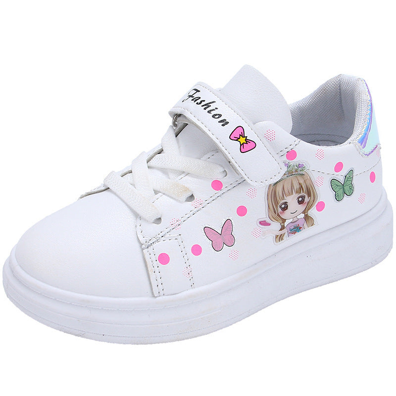 Children's Breathable Sports White Casual Shoes