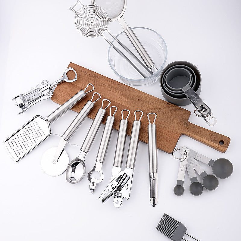 35-piece Stainless Steel Kitchenware Set Home Use Set