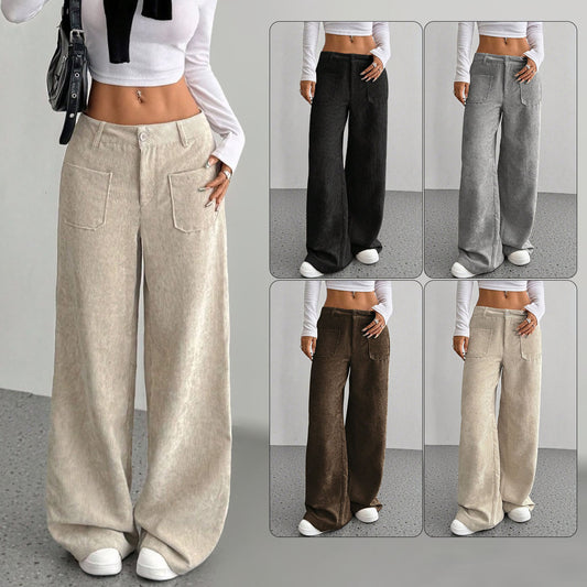 Corduroy Pants Women's Loose Fashion Casual Pants