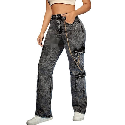 Fashion High Elasticity Multi-pocket Cargo Pants