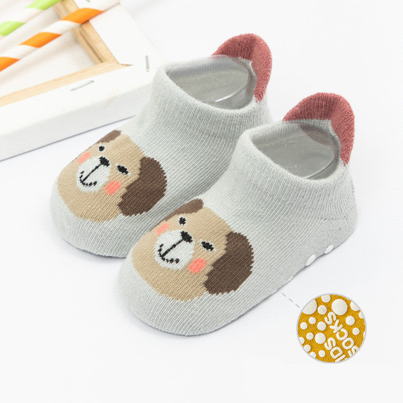 Cartoon Low-cut Baby Child Baby Non-slip Floor Boat Socks