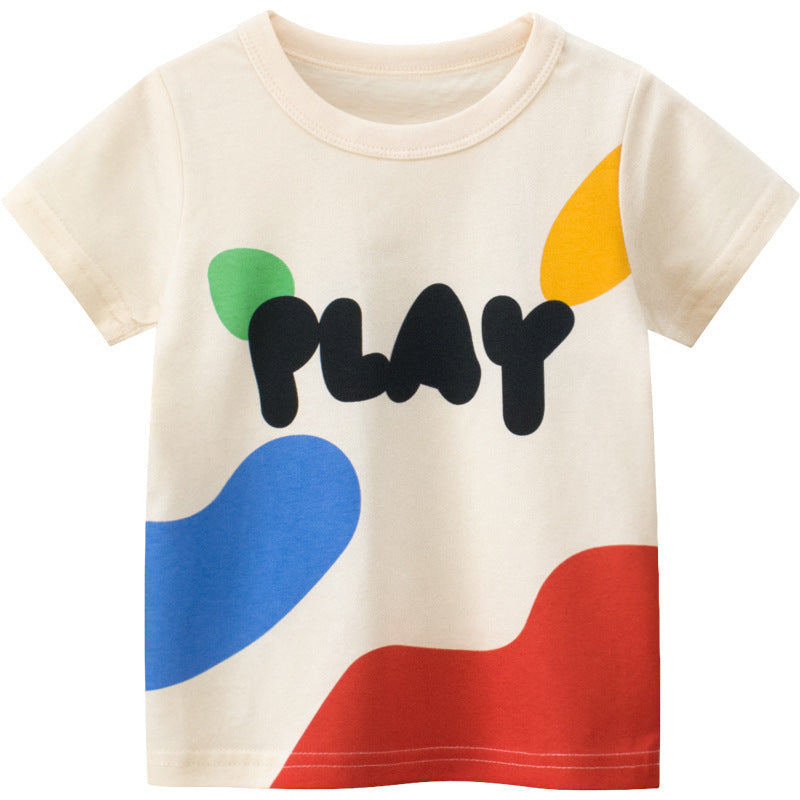 New Children's Summer Short-sleeved T-shirt