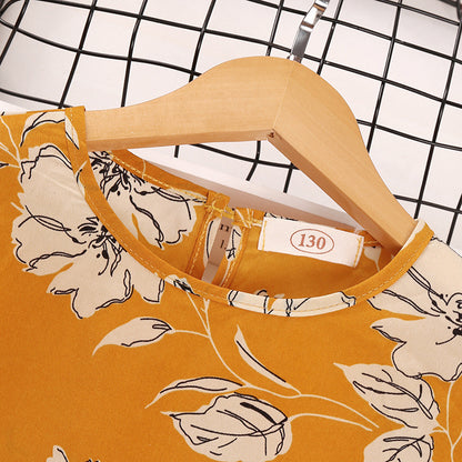 Medium And Large Children's Skirt Vintage Long Sleeve