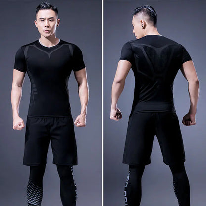 2021 Men's Fitted Sports T-Shirt for Gym and Running