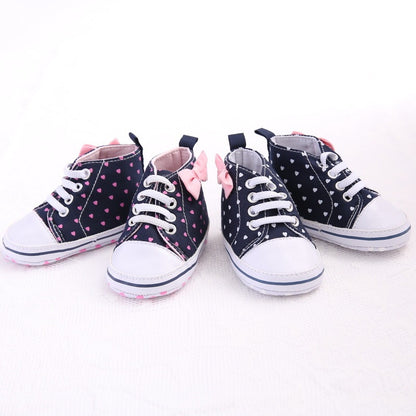 Baby Girls' High-top Soft-soled Toddler Shoes