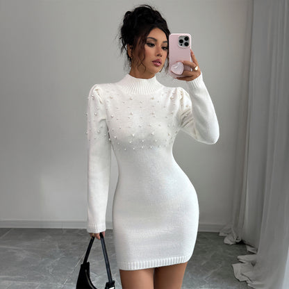 Women's Turtleneck Long Sleeve Dress Sweater