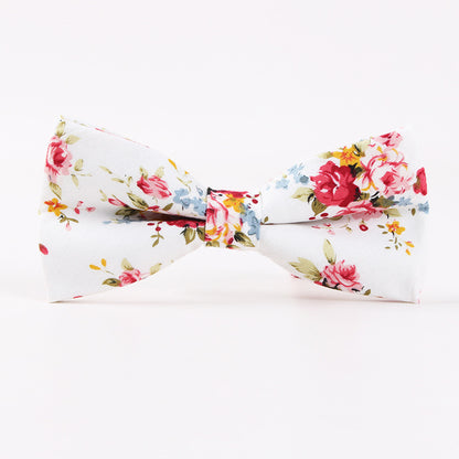 New Printed Men's Business Casual Bow Tie Cotton