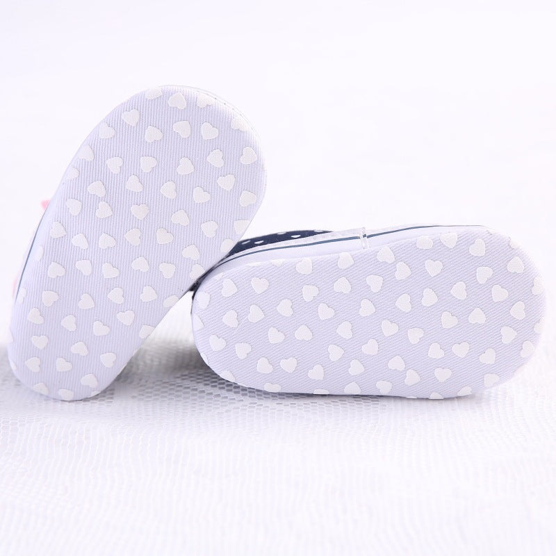 Baby Girls' High-top Soft-soled Toddler Shoes