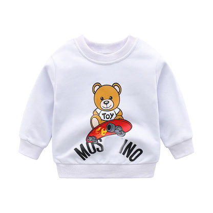 Autumn Coats For Children And Middle-aged Children's Jackets Sweater Loose Bottoming Shirt