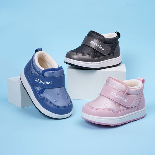 Children's Warm Cotton Shoes In Winter