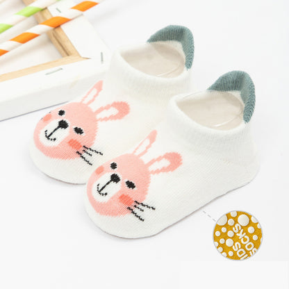 Cartoon Low-cut Baby Child Baby Non-slip Floor Boat Socks