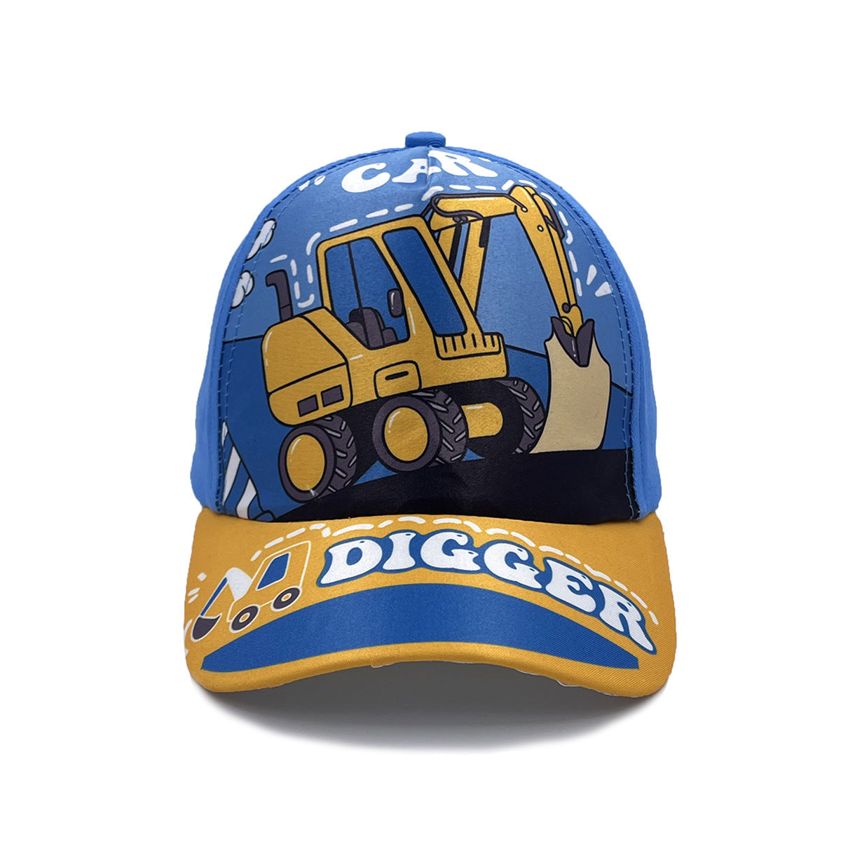 Cartoon Children's Baseball Cap For Engineering Vehicle Excavator
