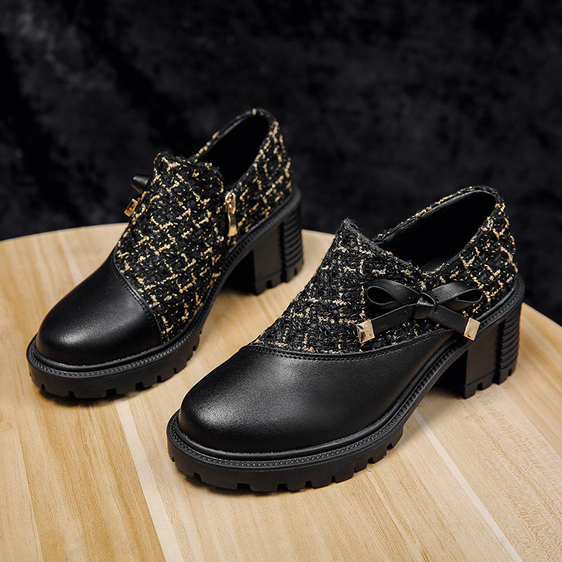 New Thick Heel Women Shoes Spring High Heels