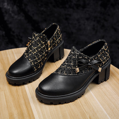 New Thick Heel Women Shoes Spring High Heels