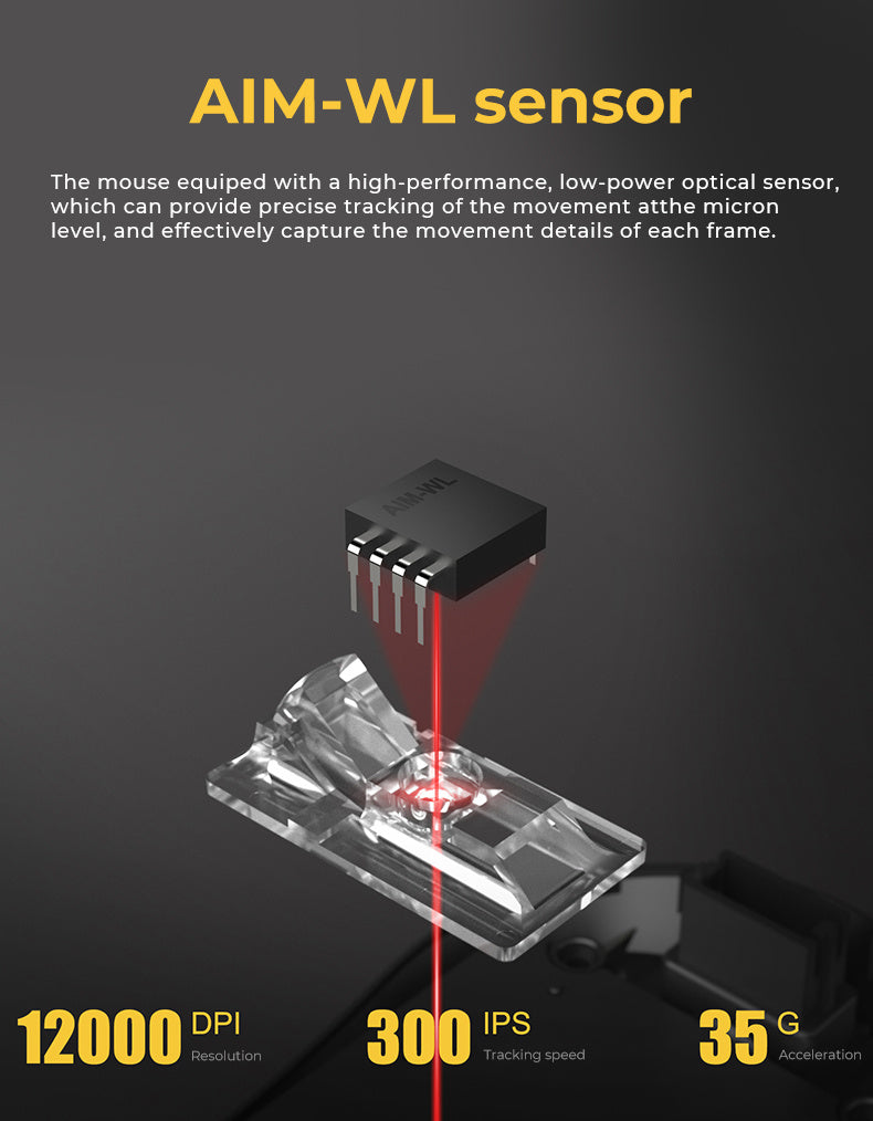 Wireless Bluetooth Wired Three-mode Mechanical Gaming Mouse