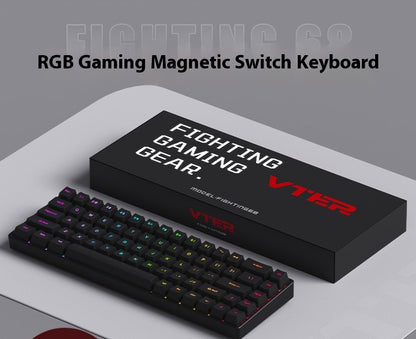 68 Magnetic Axis E-sports Keyboard Low Latency Full Key Hot Plug Mechanical Keyboard