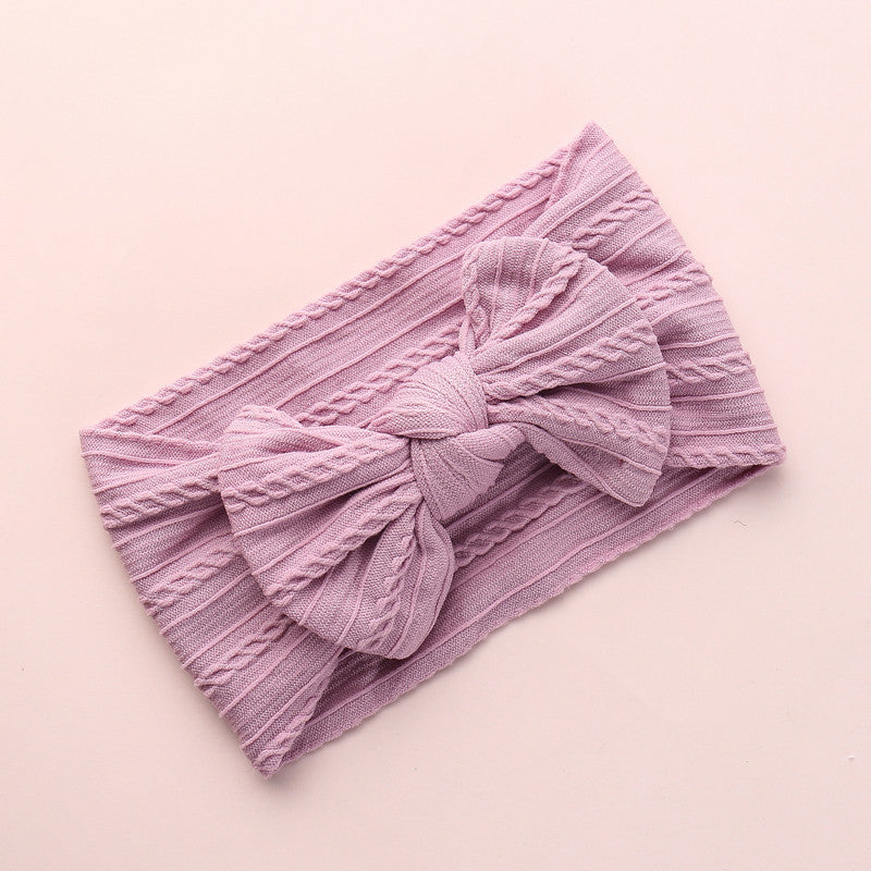 Children's Headwear Baby's Knotted Wide-brimmed Headband