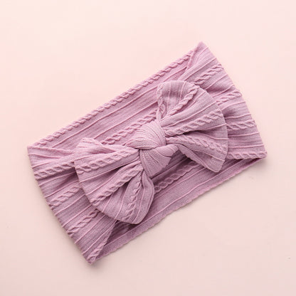 Children's Headwear Baby's Knotted Wide-brimmed Headband