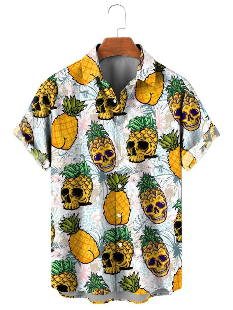 Pineapple Fruit Hawaiian Shirt Lemon 3d Printed Shirt