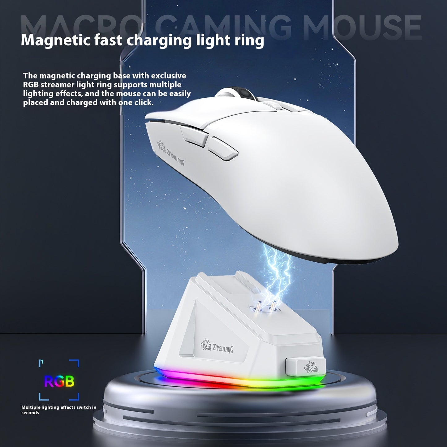 Lightweight PAW3311 Wireless Bluetooth Three-model Game Mouse