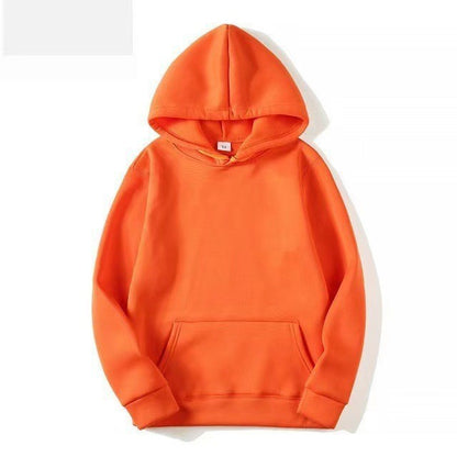Solid Color Hooded Sweater For Men And Women