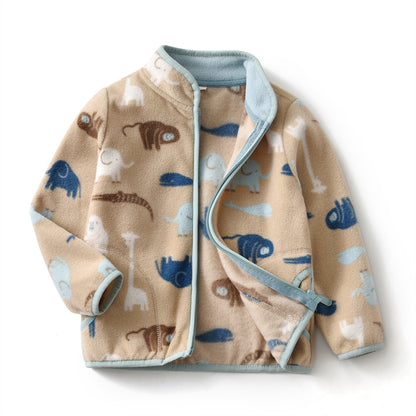 Children's Car Dinosaur Print Jacket