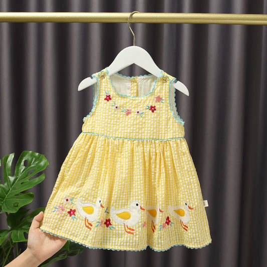 Girls Western Style Duckling Princess Dress