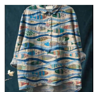 Summer New Loose Casual Single-breasted Women's Shirt Top