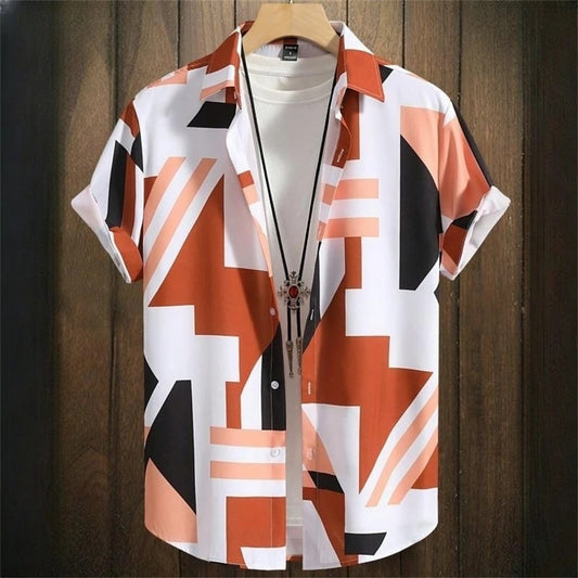 Men's 3D Digital Stitching Printing Shirt