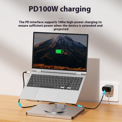 Type-c Extended Rotating Folding Laptop Stand
