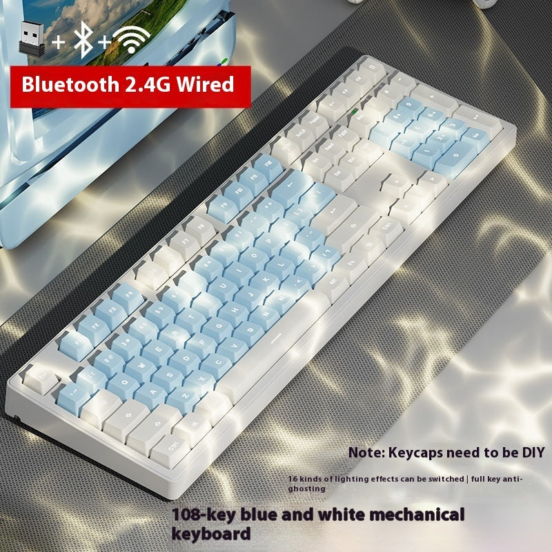 Office Game Wireless Bluetooth Three-model Mechanical Keyboard
