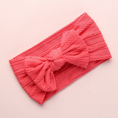 Children's Headwear Baby's Knotted Wide-brimmed Headband
