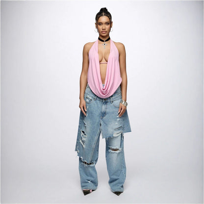 Loose Hip Hop Ripped Beggar High Street Jeans