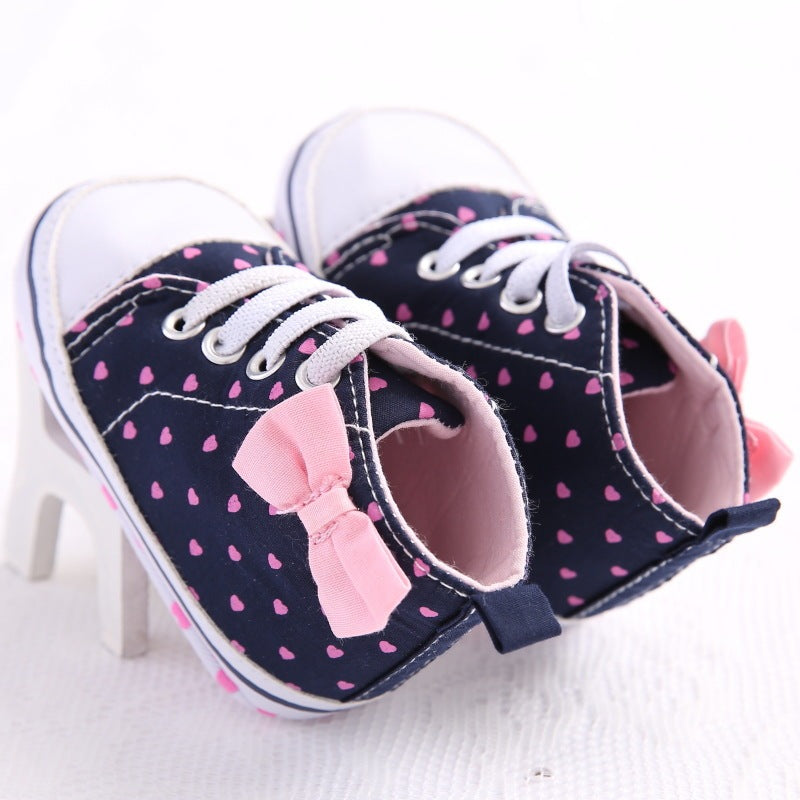 Baby Girls' High-top Soft-soled Toddler Shoes