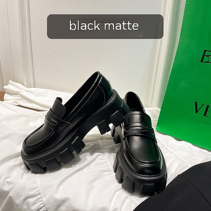 British Style Wide Fat Foot Loafers