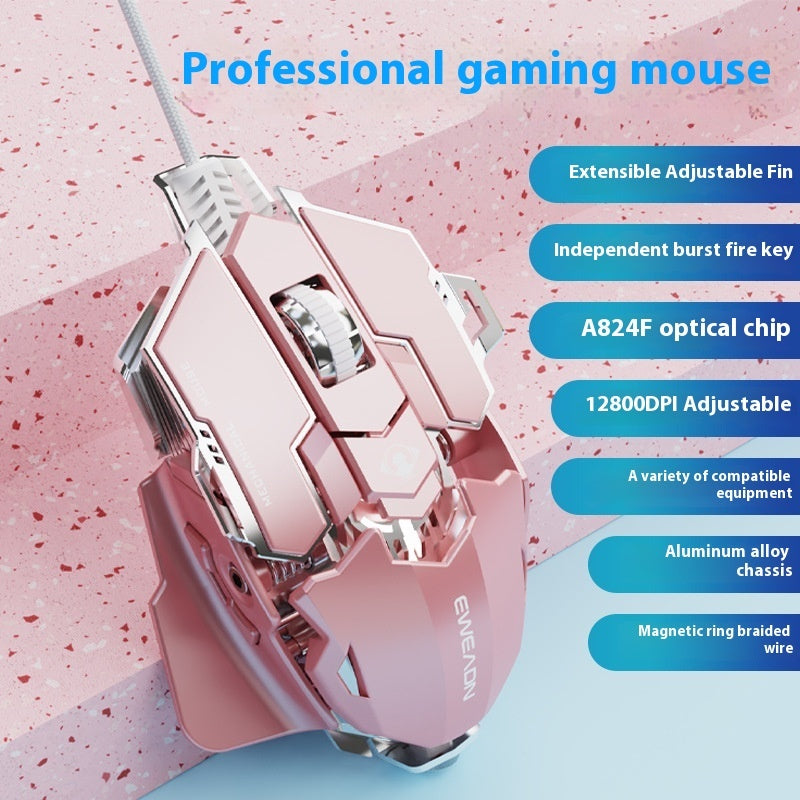 Prewalker G5 E-sports Games Wired Mechanical Mouse