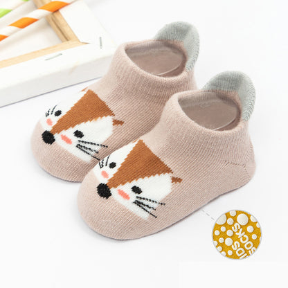 Cartoon Low-cut Baby Child Baby Non-slip Floor Boat Socks