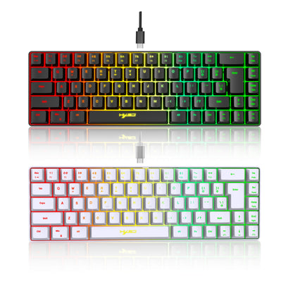V200 Wired 68-key Mechanical Feeling Membrane Gaming Keyboard