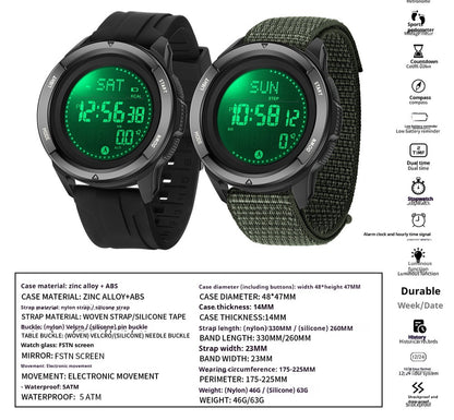 Men's Waterproof Multifunctional Outdoor Sports Watch Electronic Watch