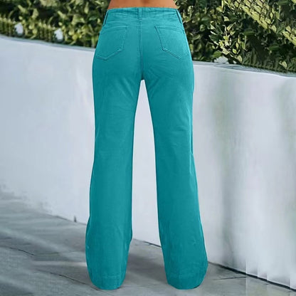 Lightweight Sports Pants Zipper Pocket Exercise Workout Pants