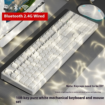 Office Game Wireless Bluetooth Three-model Mechanical Keyboard