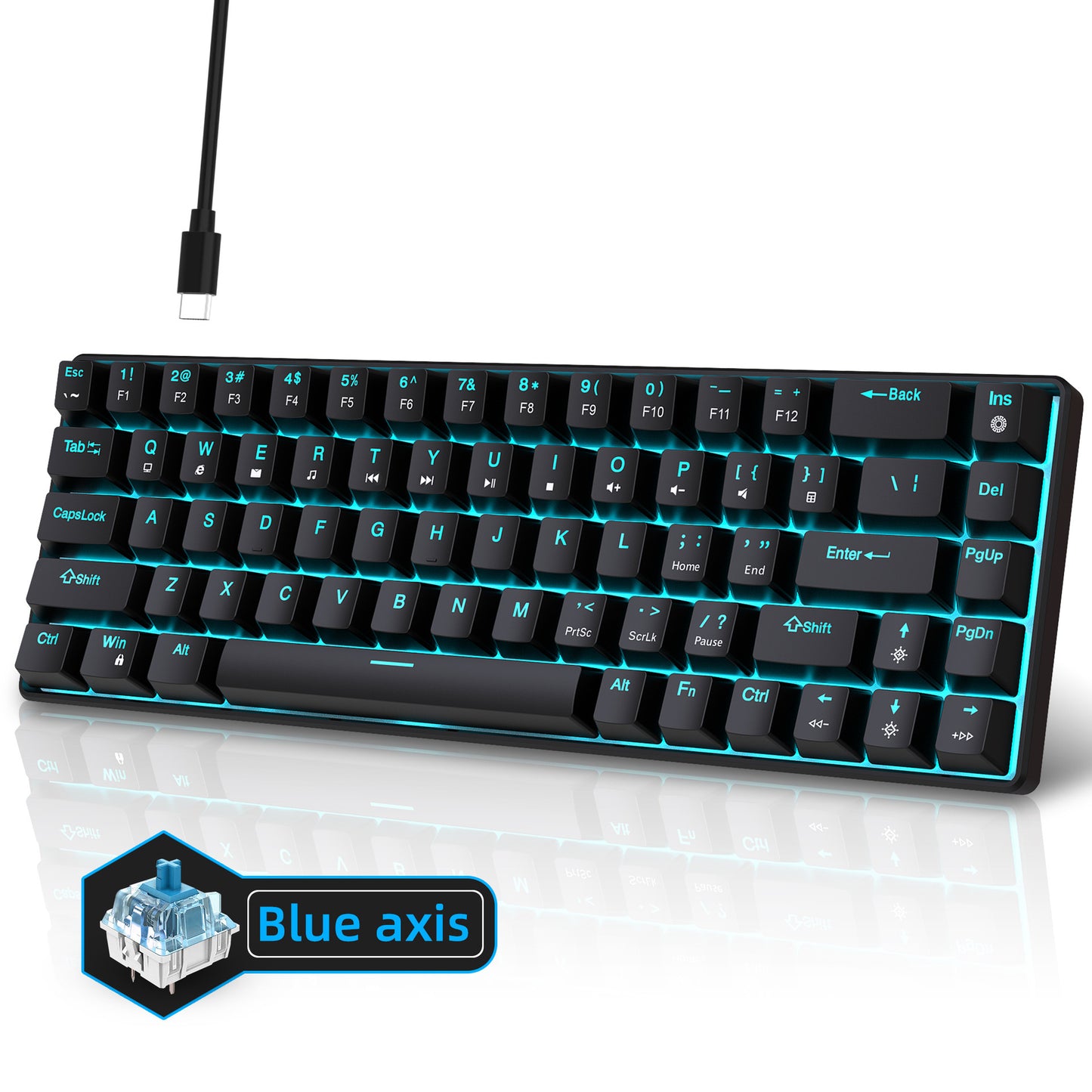 Mechanical Gaming Keyboard Double Injection Key Cap