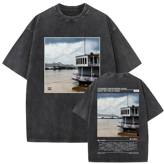 Washed-out Vintage T-shirt For Men And Women