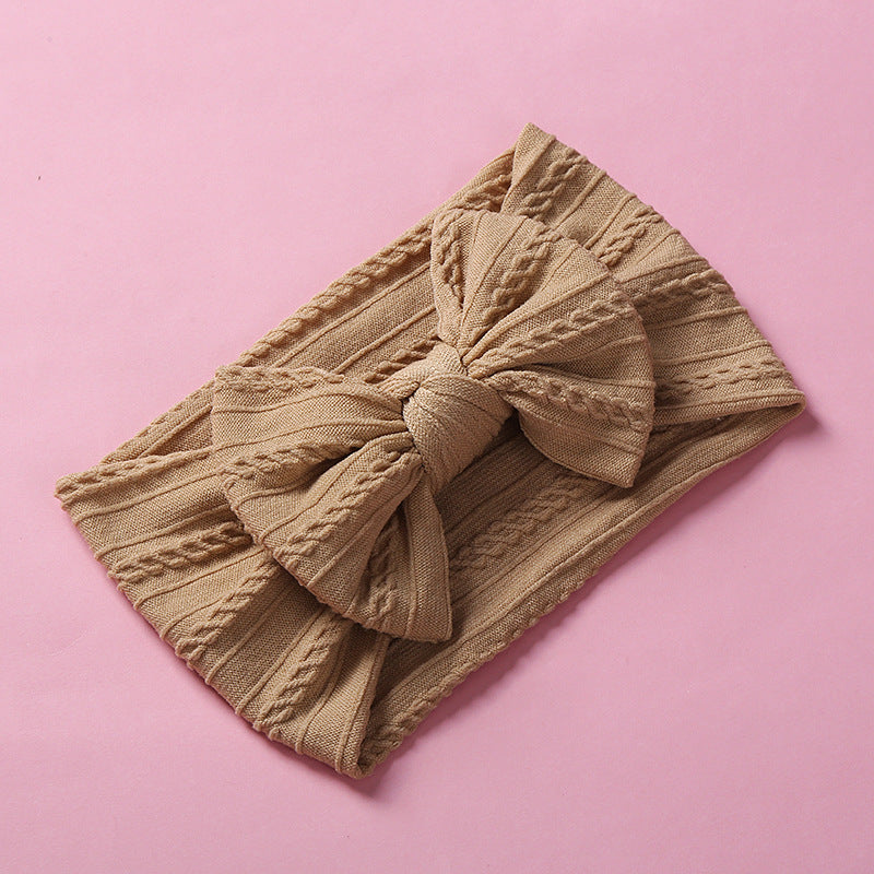 Children's Headwear Baby's Knotted Wide-brimmed Headband